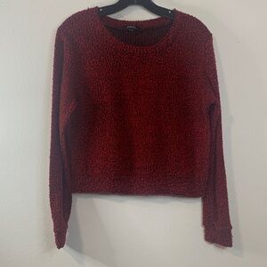 Ambiance Deep Red Crew Neck Sweater